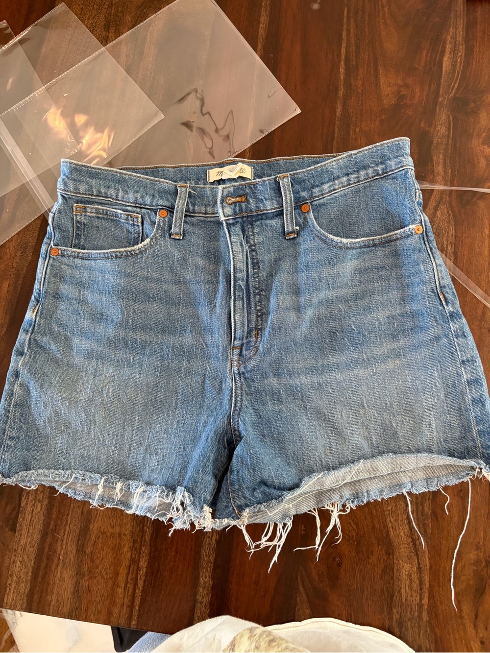 Madewell High Rise Denim Shorts 32